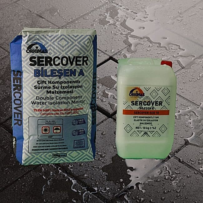 Sercover Çift Bileşenli Tam Elastik Su İzolasyon Malzemesi SCE-10