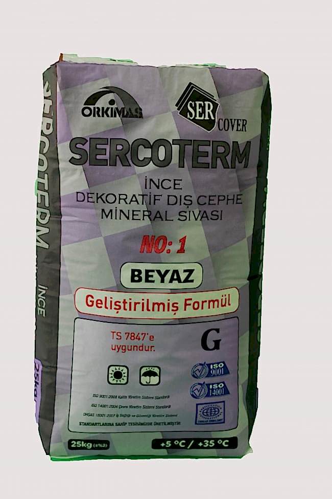 SERCOVER DEKORATİF DIŞ CEPHE MİNERAL SIVASI (İNCE)