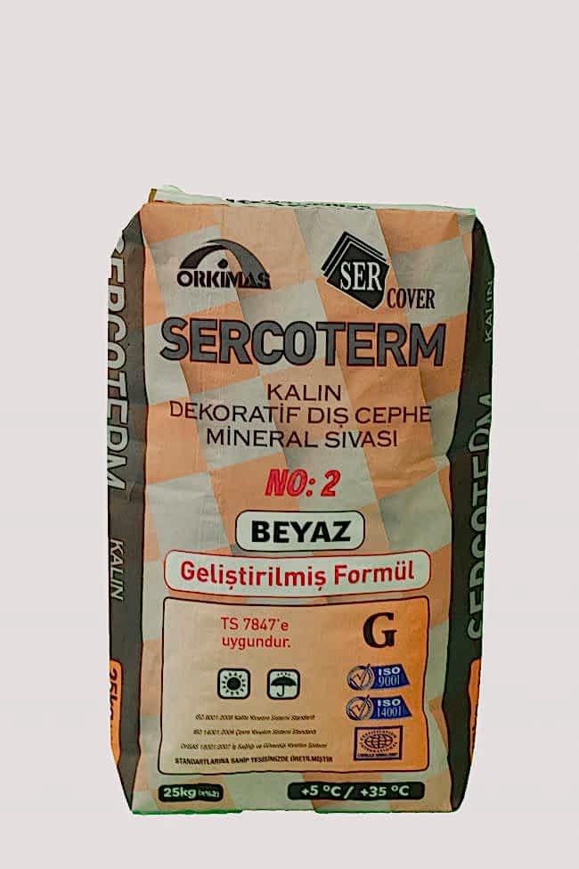 SERCOVER DEKORATİF DIŞ CEPHE MİNERAL SIVASI (KALIN)